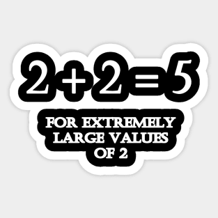 Funny One-Liner Math Joke Sticker